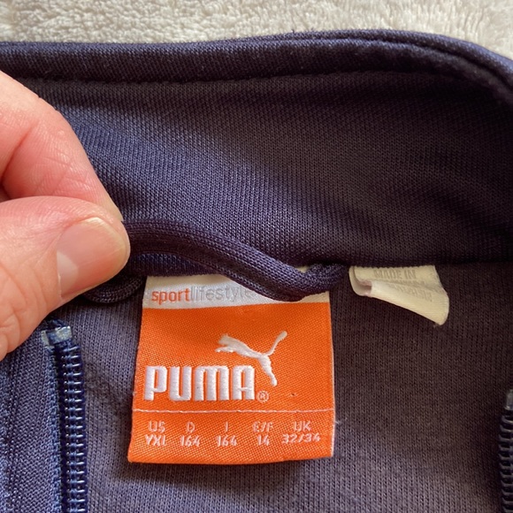 Puma polyester zip jacket youth size xl or size 14 - Picture 4 of 4